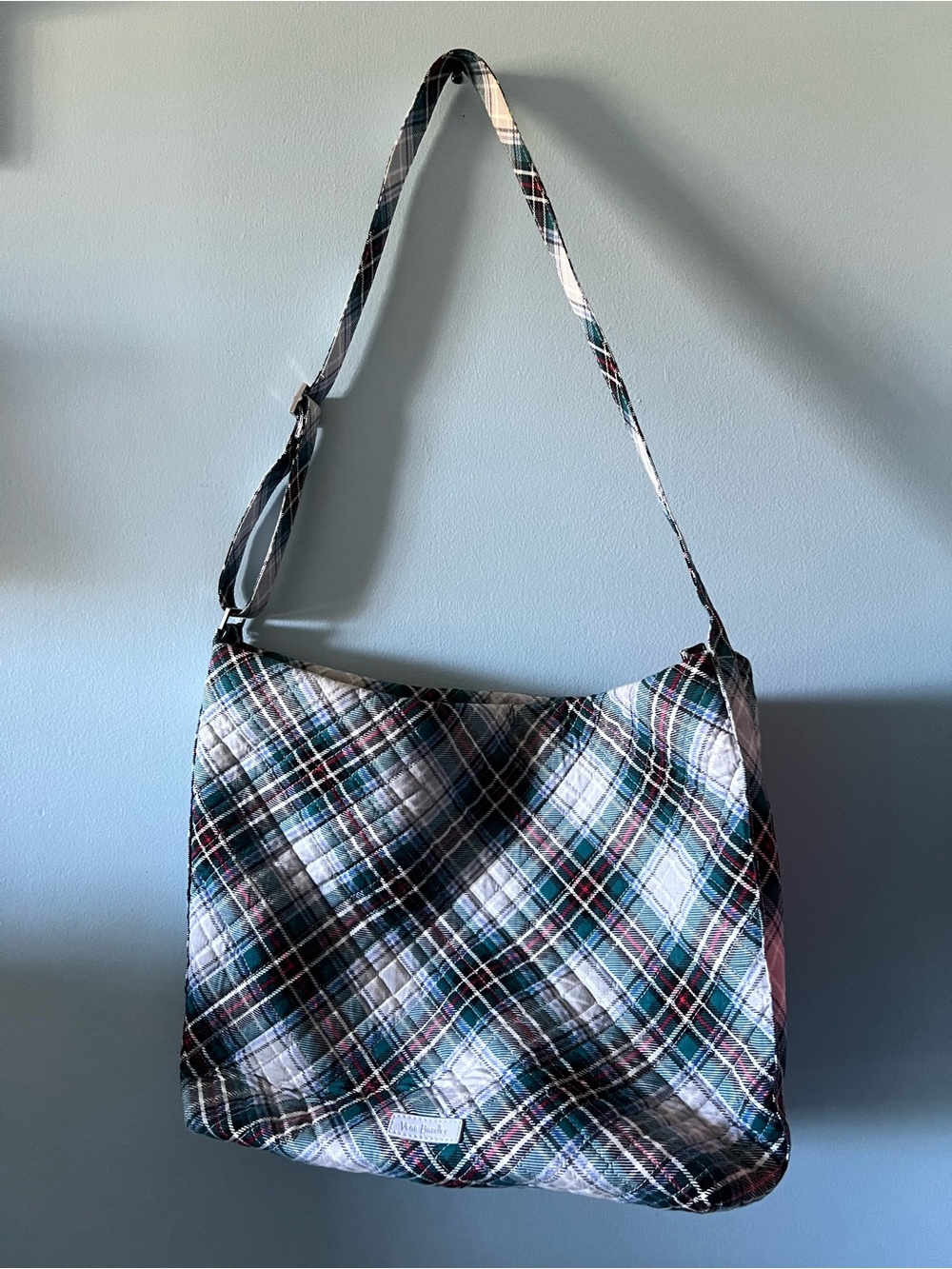 Vera Bradley~Quilted “Snowy Plaid”Shoulder Bag~Excellent Condition